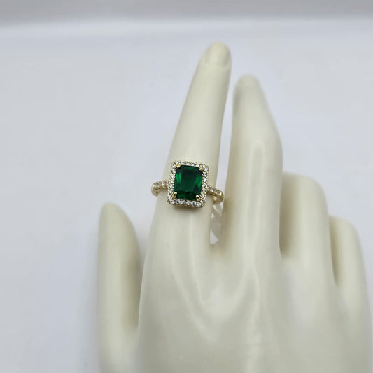 Anillo Verde Esmeralda xp