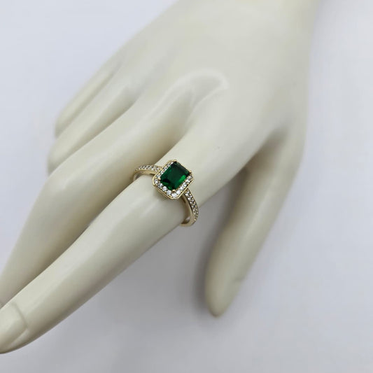 Anillo Verde Esmeralda xp