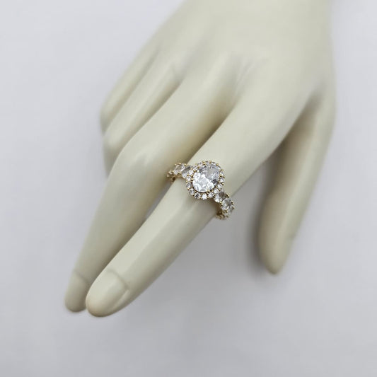 Anillo Ajustable Zirconias Blancas xp