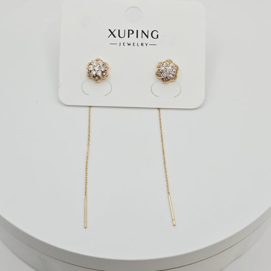 Aretes con Cadena xp Gold Rose