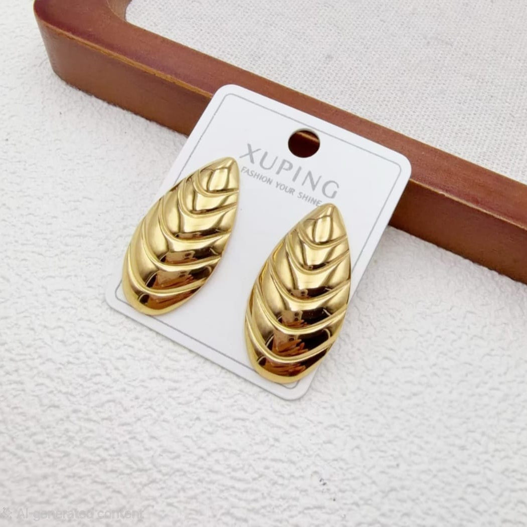 Aretes Dorados xp Acero Inoxibdable