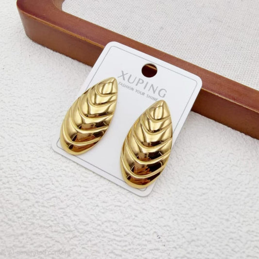 Aretes Dorados xp Acero Inoxibdable