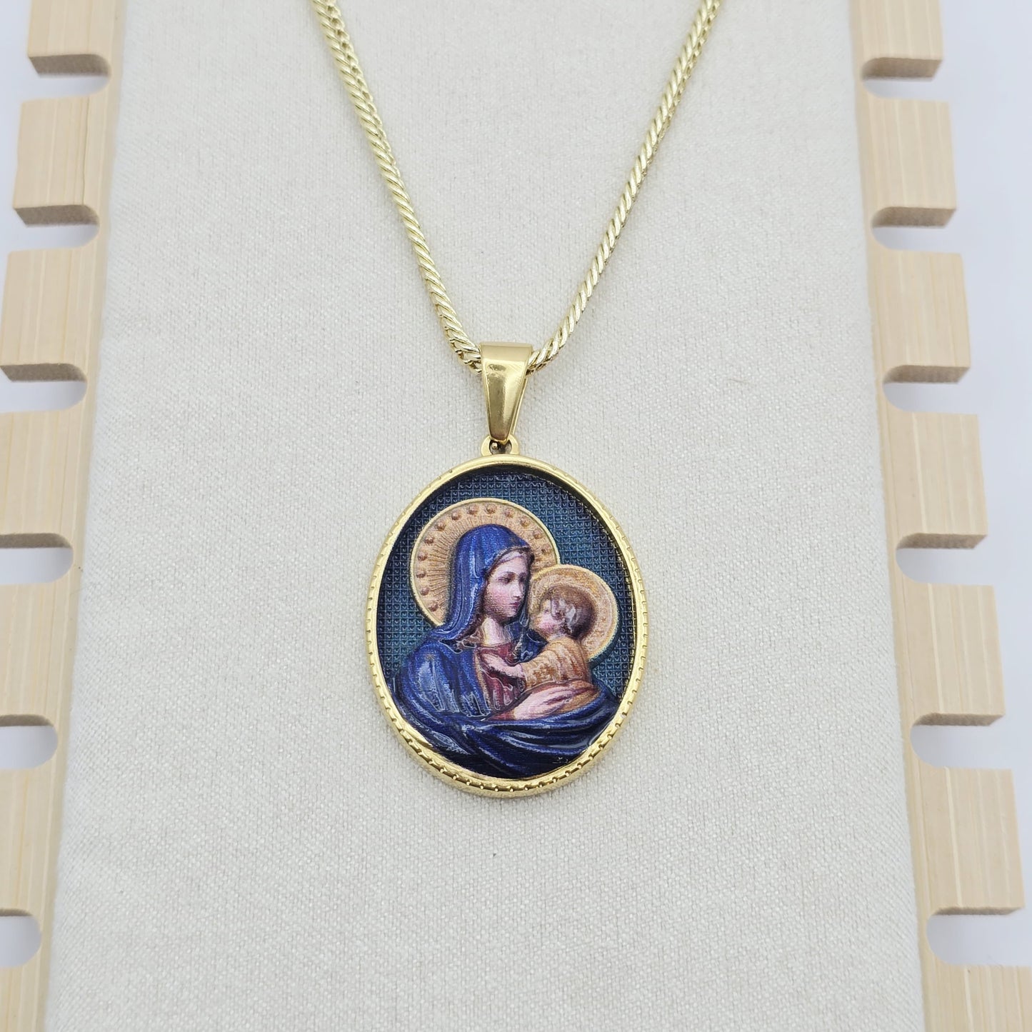 Dije Virgen María con el Niño Jesús xp