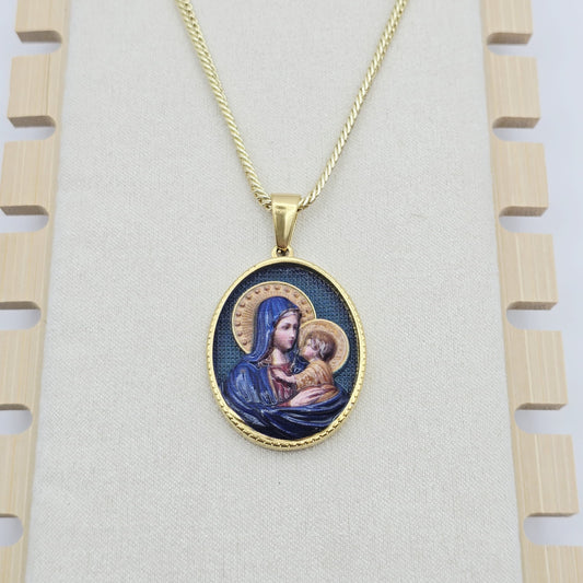 Dije Virgen María con el Niño Jesús xp