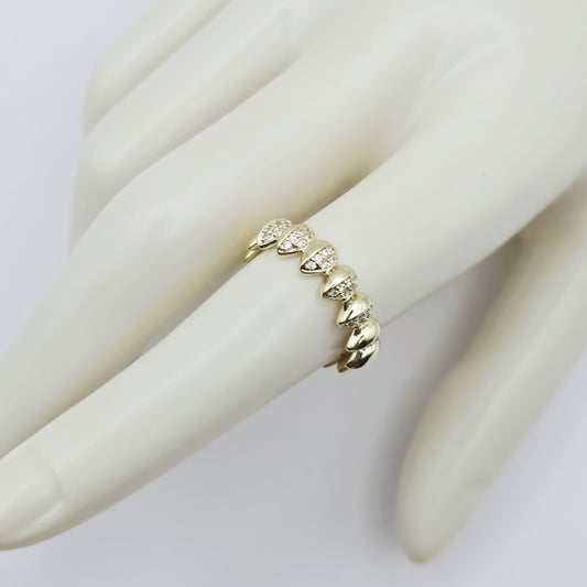 Anillo Dorado Zirconias xp