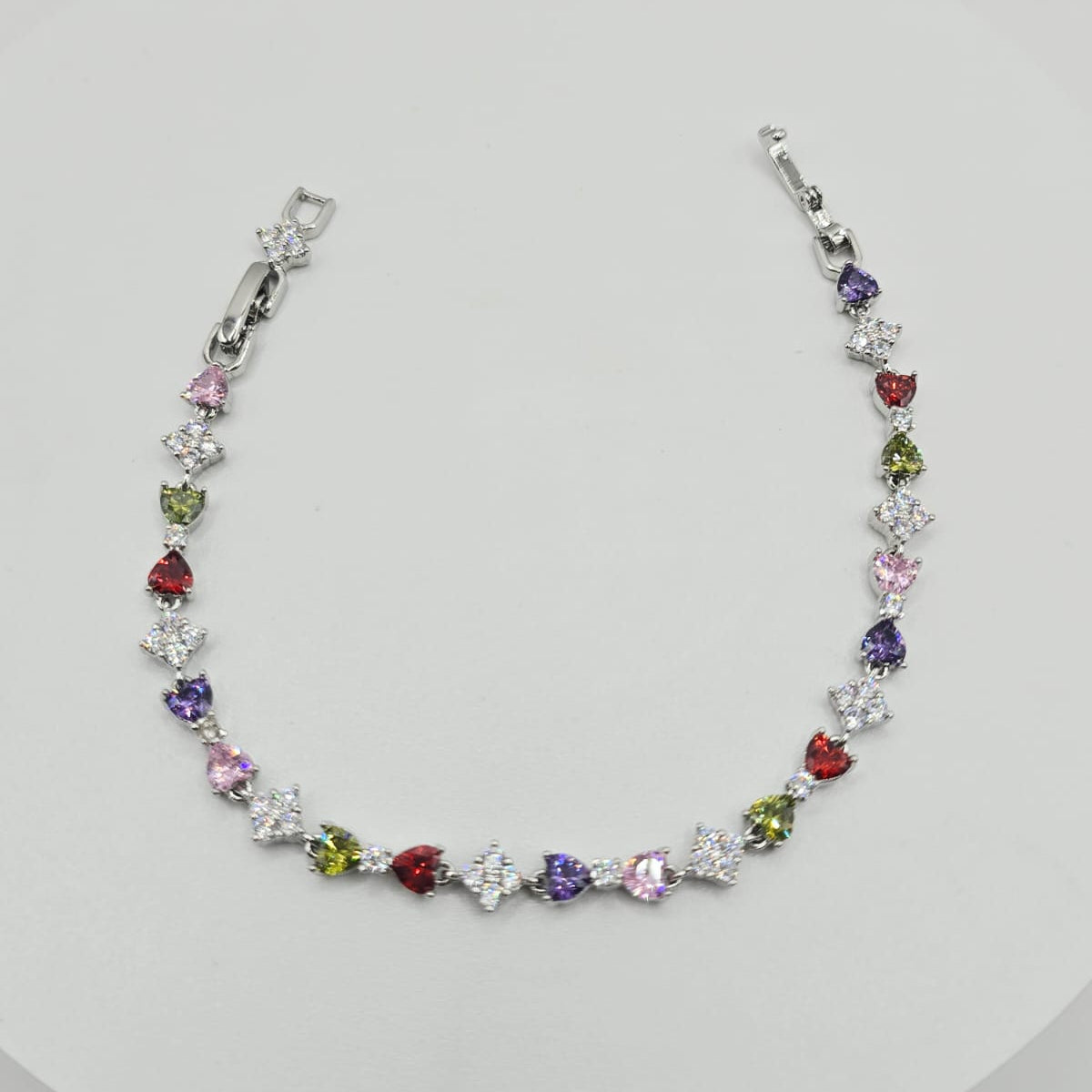 Pulsera Colores Plateada xp