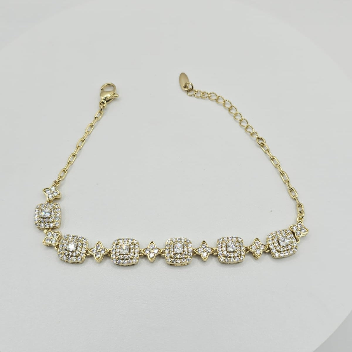 Pulsera Trébol de Zirconias