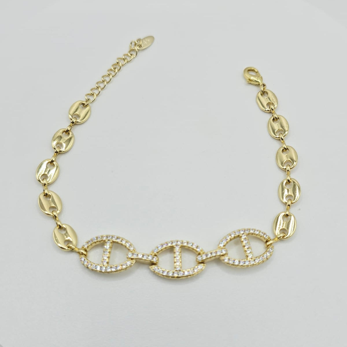 Pulsera Dorada Zirconias xp