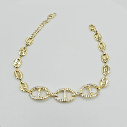 Pulsera Dorada Zirconias xp