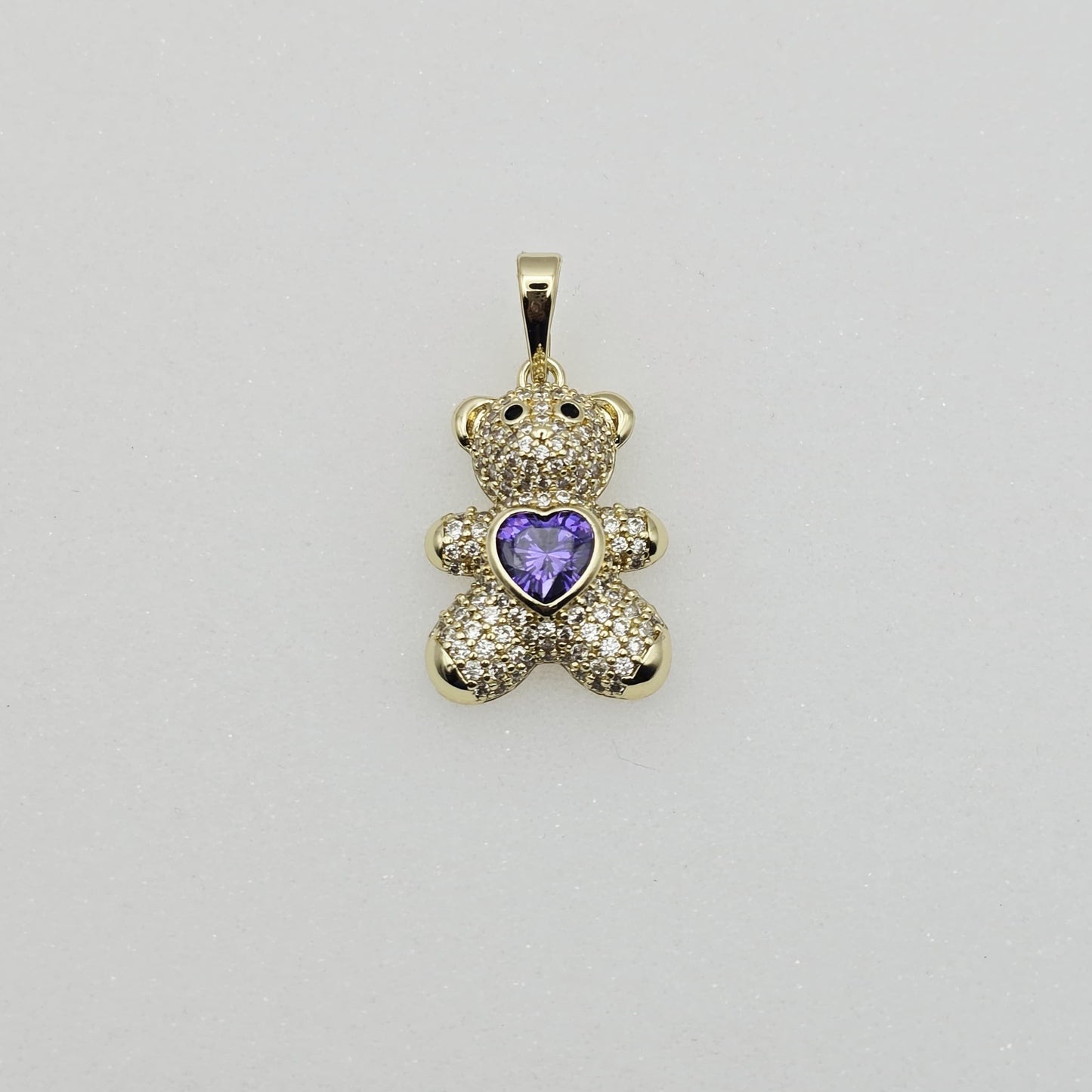 Oso Corazón Morado xp