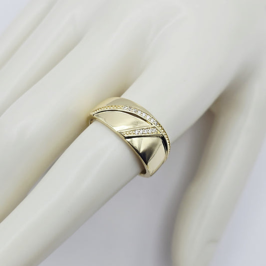 Anillo Dorado Zirconias xp