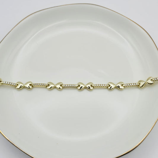 Pulsera Corazones Zirconias xp