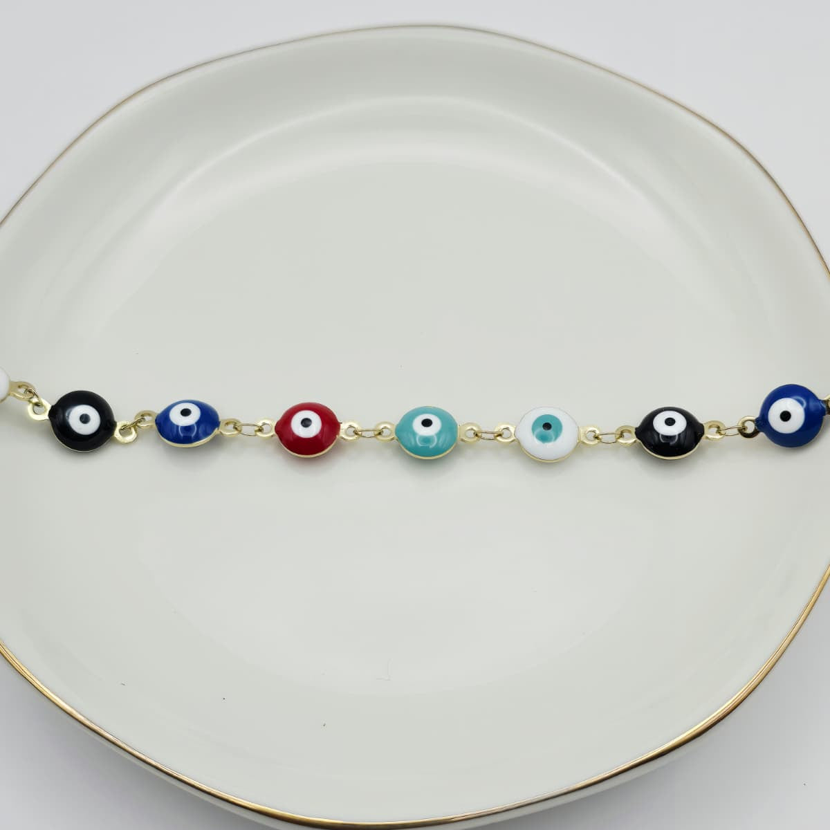 Pulsera Ojitos de Colores xp Acero Inoxidable