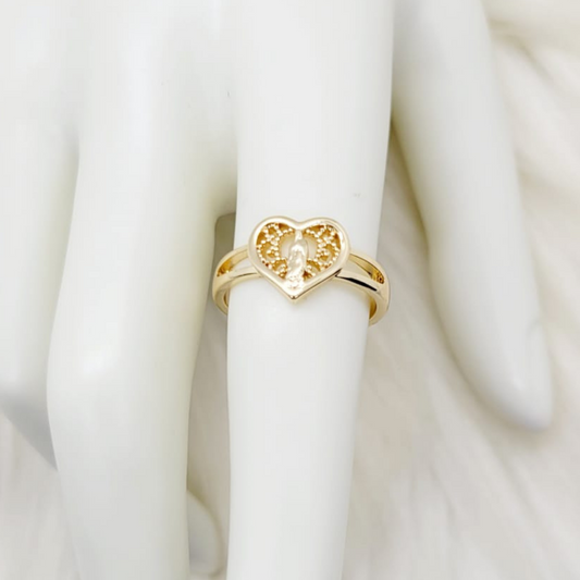 Anillo Ajustable Corazón-Árbol de la Vida