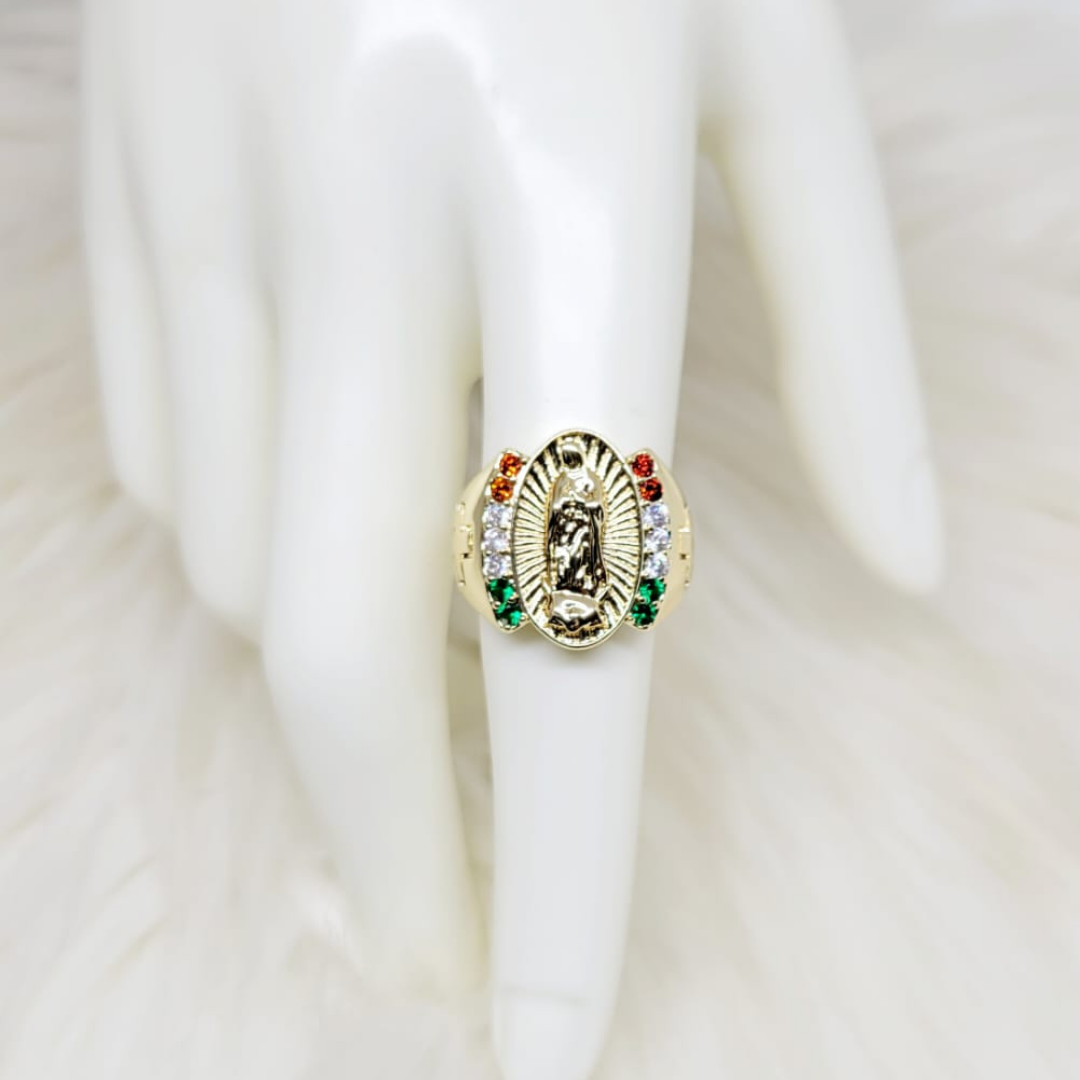 Anillo Virgen Óvalo Bandera