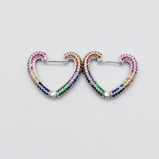 Colorful Hearts Earrings