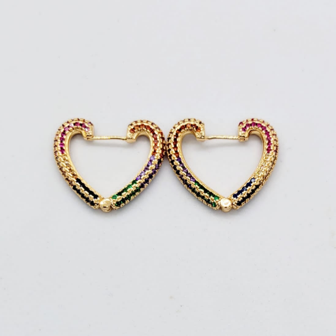 Aretes Corazones Oscuros