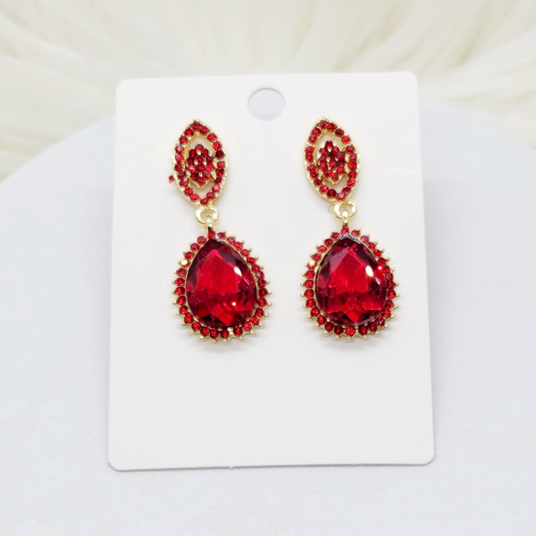 Red Drops Earrings