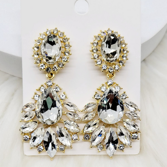 Aretes Gotas Diamante