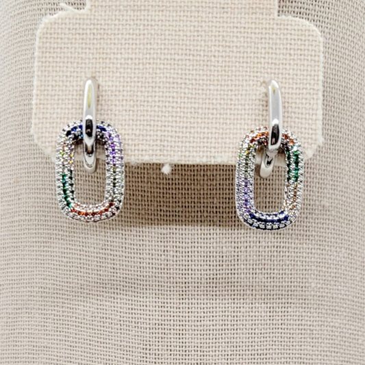 Aretes Eslabón Colores