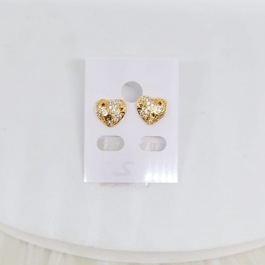 Aretes Corazón con Estrellas