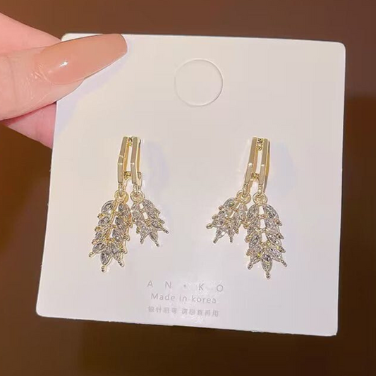 Aretes Espiga Brillante