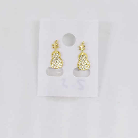 Aretes Guitarra Zirconias