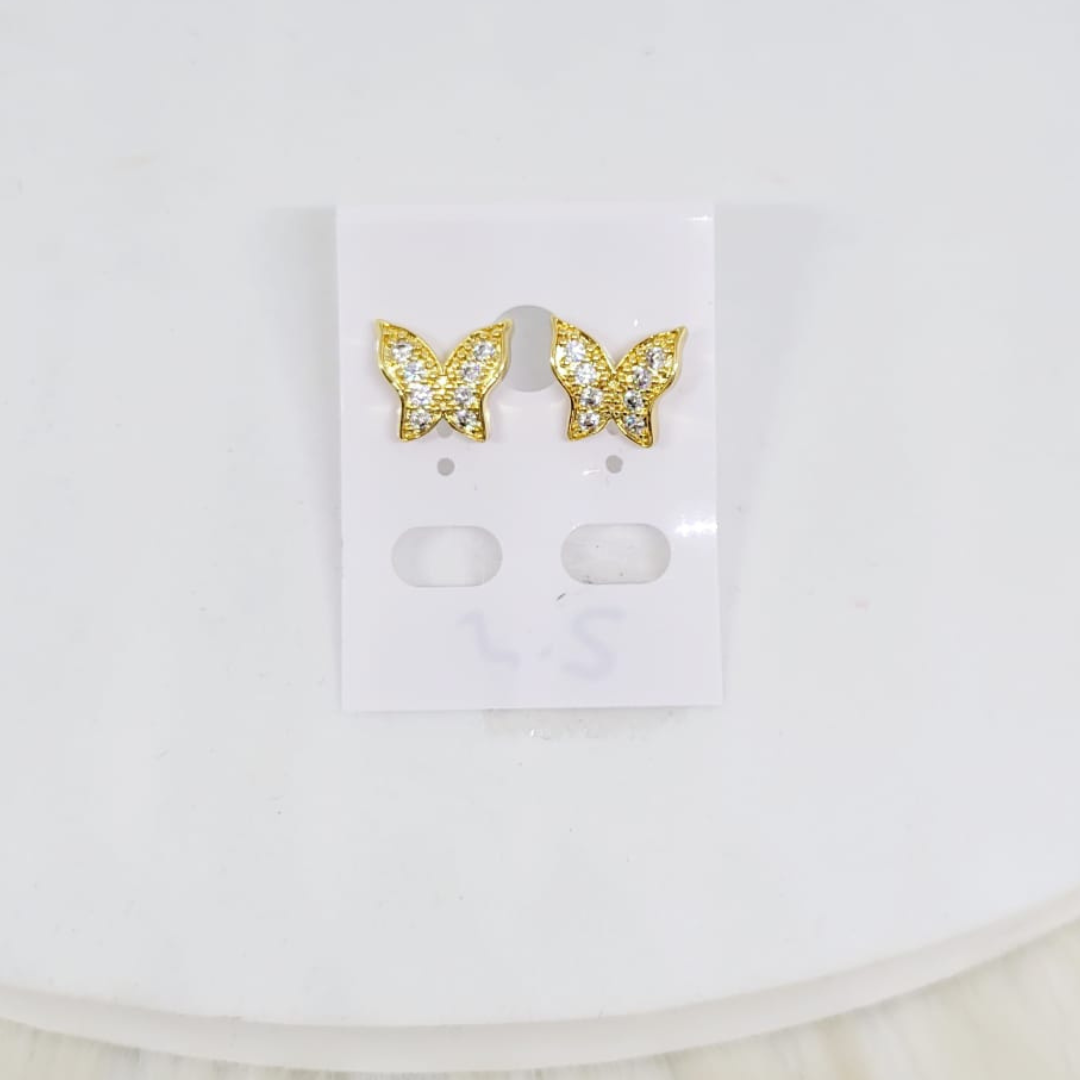 Aretes Mariposa Zirconia