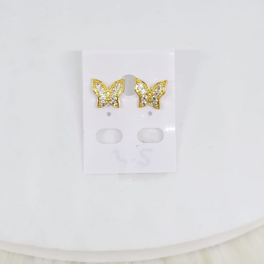 Aretes Mariposa Zirconia