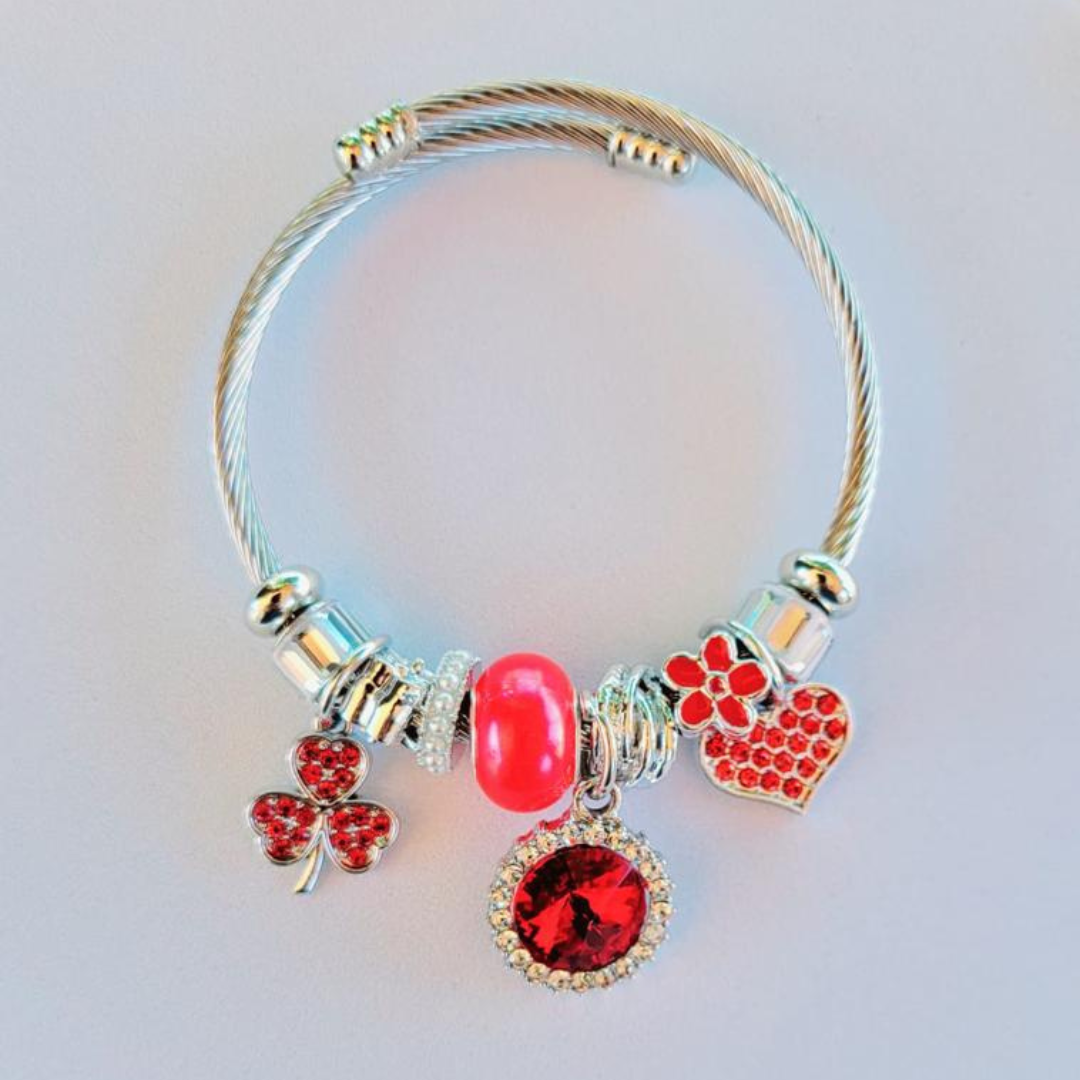 Brazalete Brillante Rojo