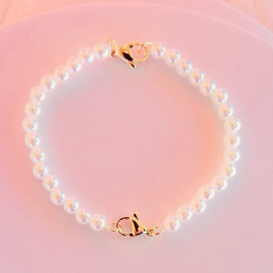 Pulsera Duo Perlas Blancas