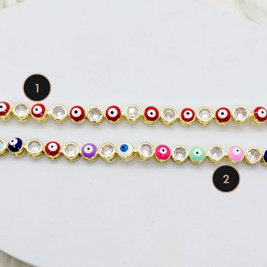 Pulsera Ojitos con Cristales